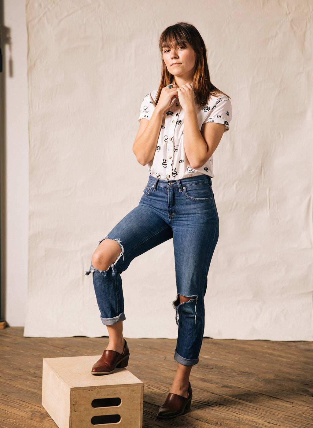 Morning Glory Button-Up